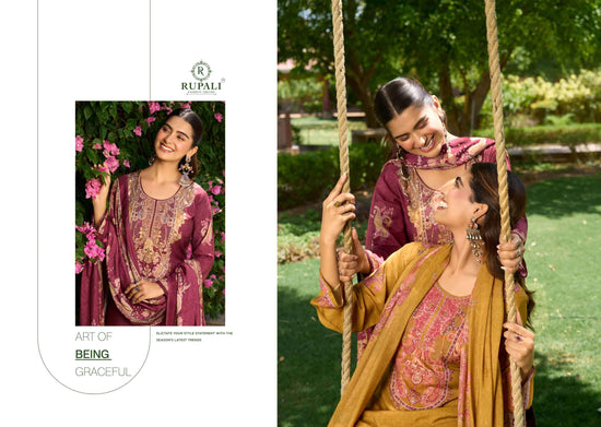 Rupali Fashion Laya Premium Muslin Dress Material