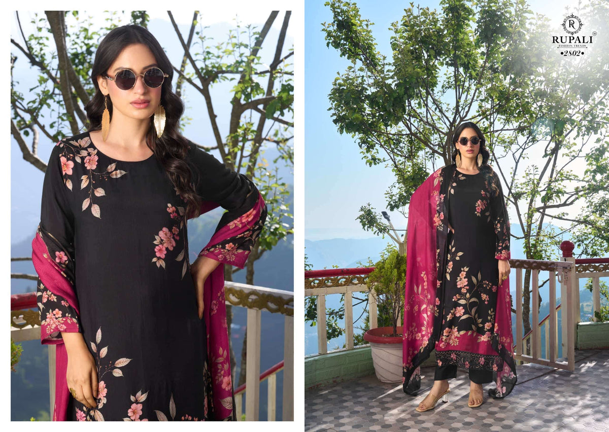 Rupali Fashion Mountain Girl Muslin Dress Material