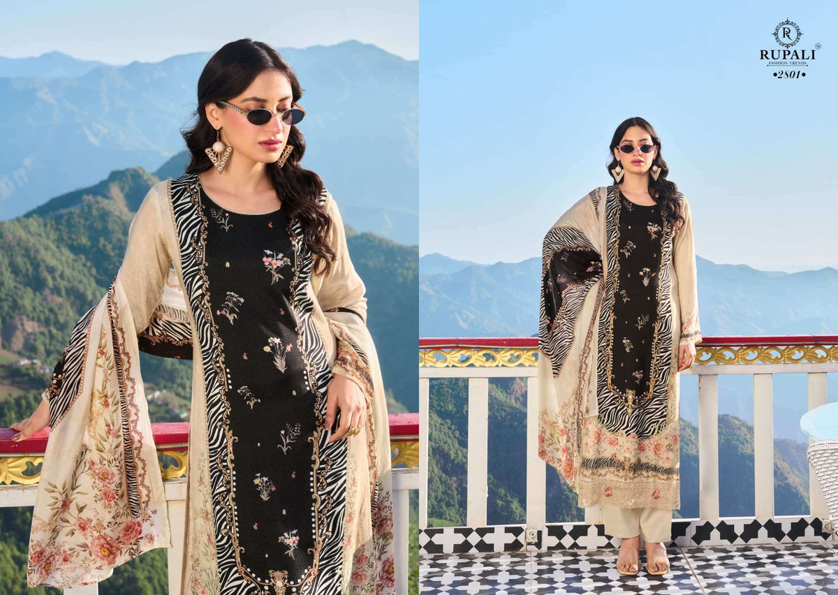 Rupali Fashion Mountain Girl Muslin Dress Material