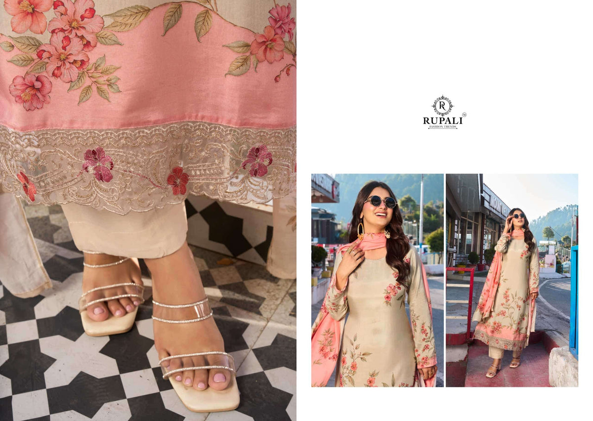 Rupali Fashion Mountain Girl Muslin Dress Material