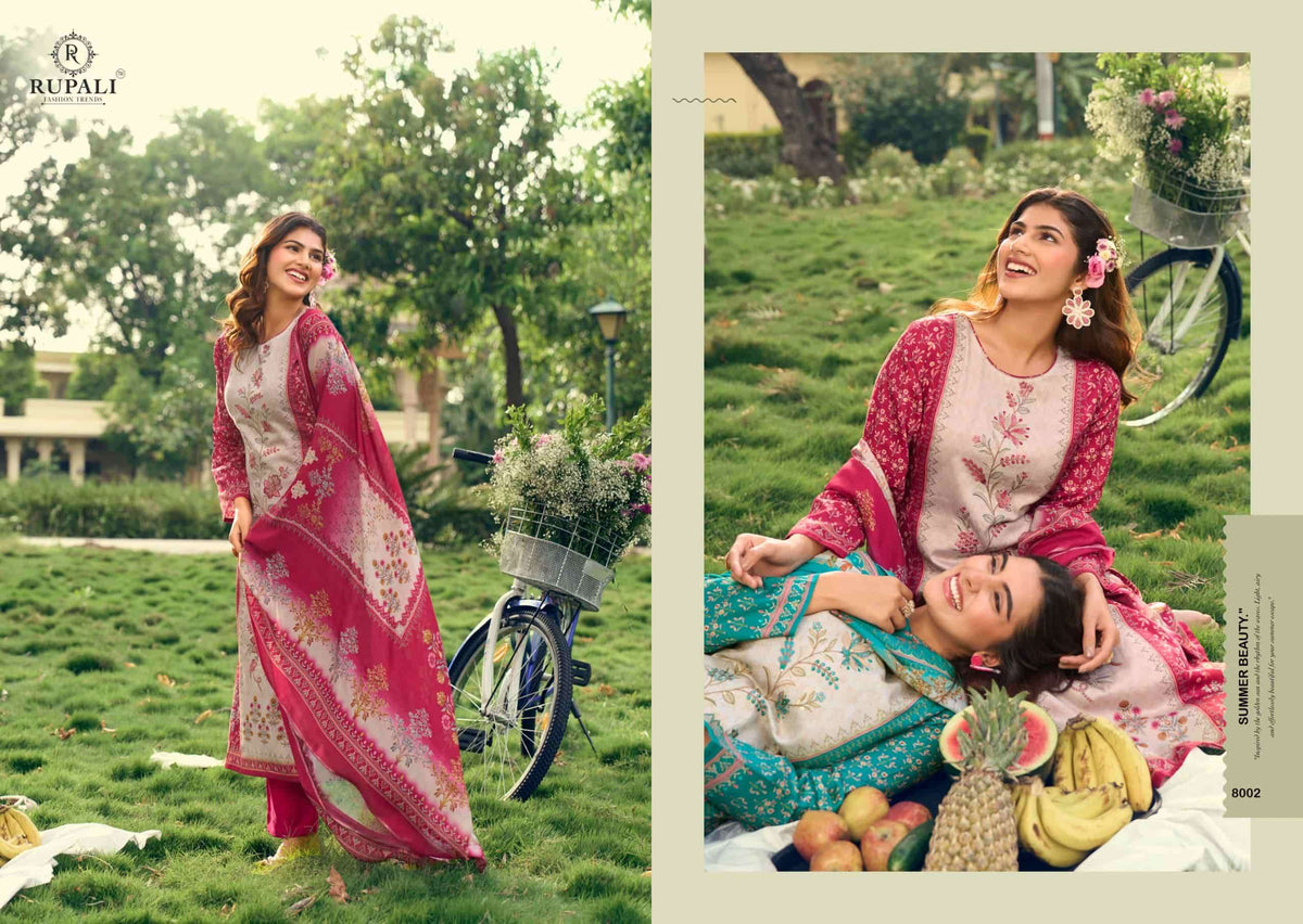 Rupali Fashion Picnic Club Jaam Satin Dress Material
