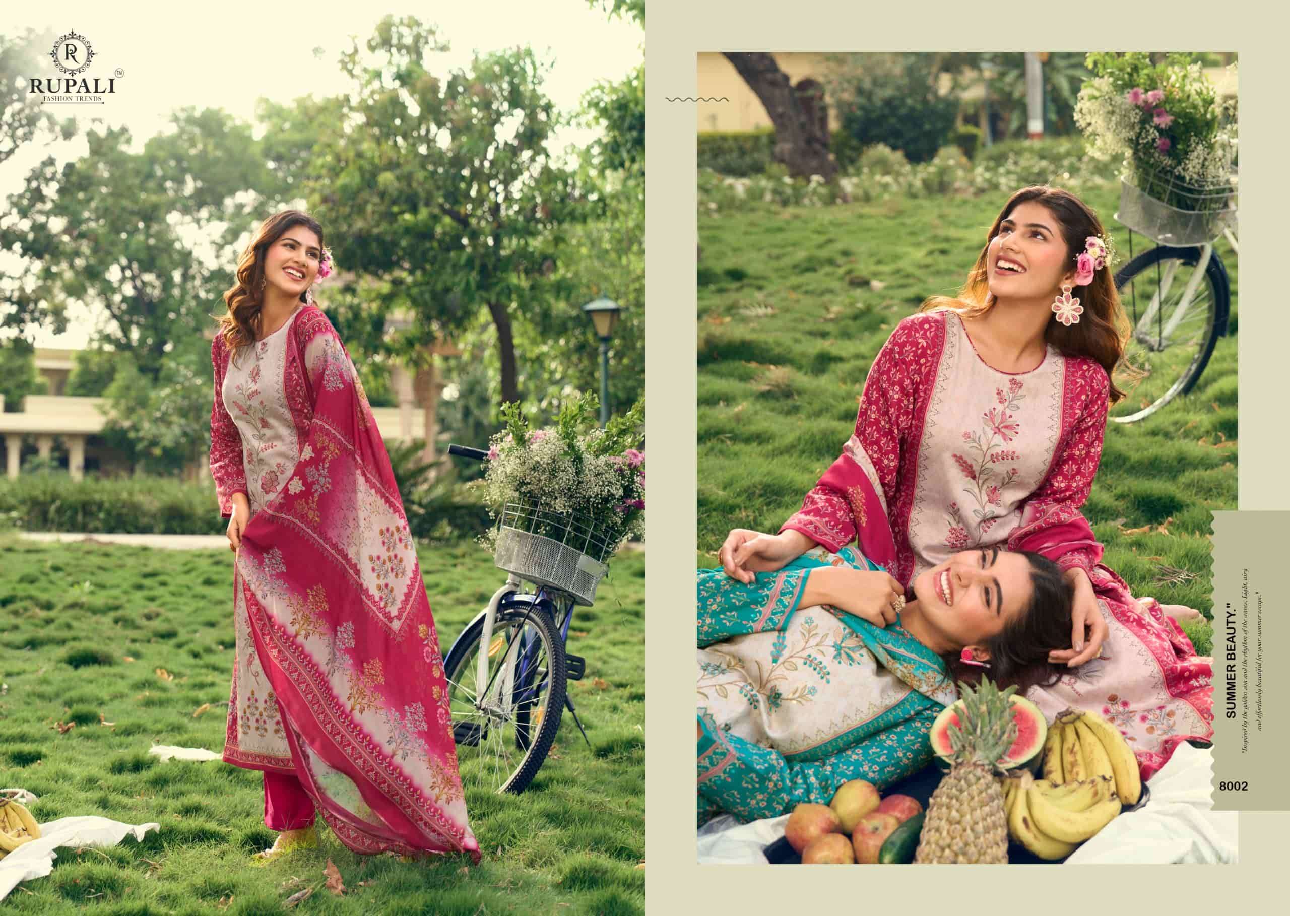 Rupali Fashion Picnic Club Jaam Satin Dress Material