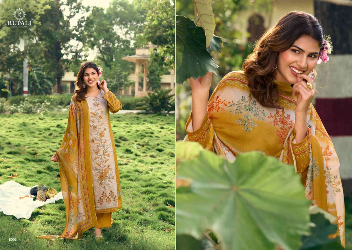Rupali Fashion Picnic Club Jaam Satin Dress Material