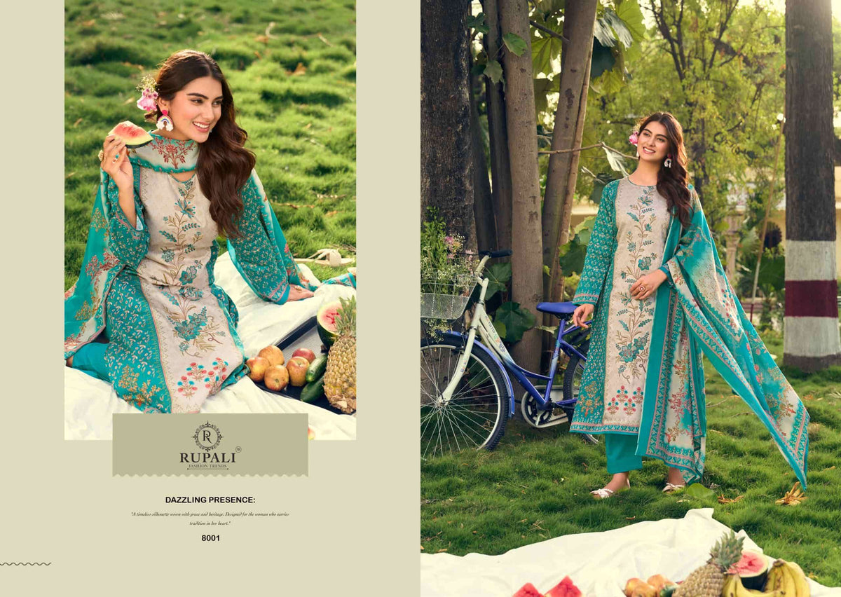 Rupali Fashion Picnic Club Jaam Satin Dress Material