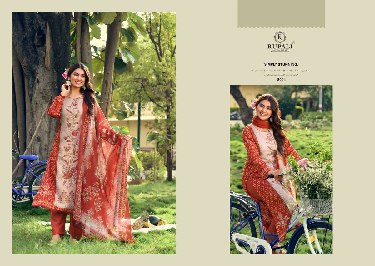 Rupali Fashion Picnic Club Jaam Satin Dress Material