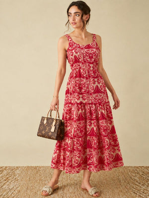 S 5123 Pink Rayon Floral Printed Kurti Collection