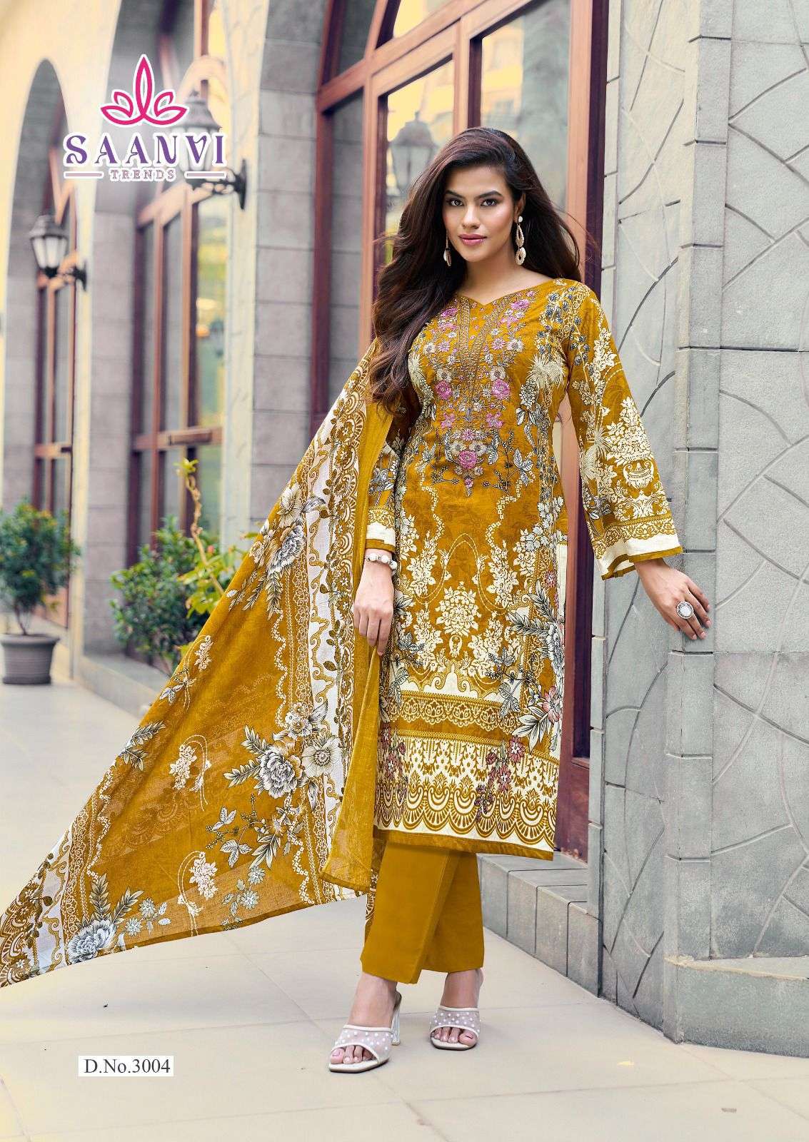 Saanvi Trendz Nusrat Vol - 03 Cotton Pakistani Suit - Amrah Wholesale