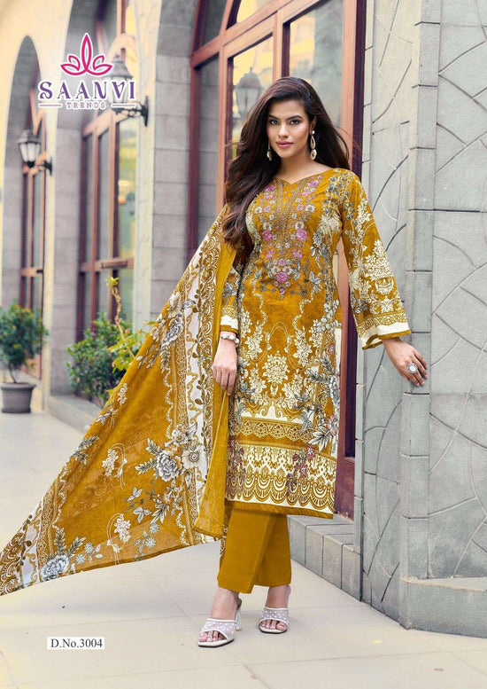 Saanvi Trendz Nusrat Vol - 03 Cotton Pakistani Suit - Amrah Wholesale