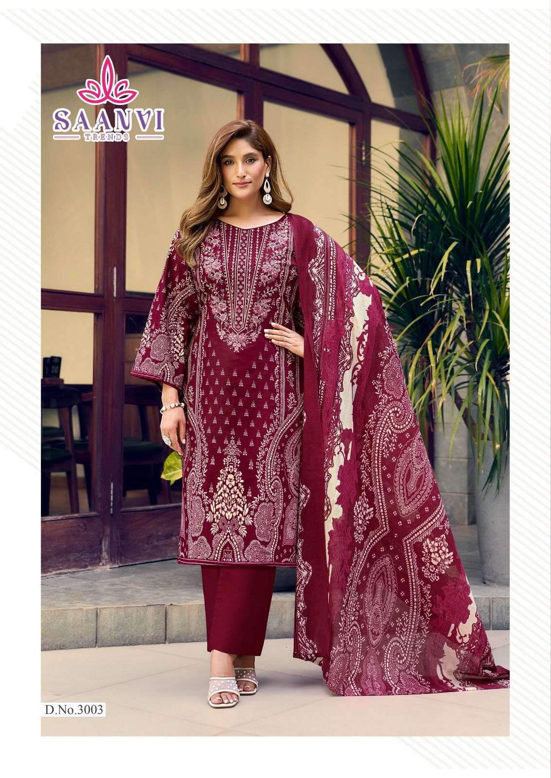 Saanvi Trendz Nusrat Vol - 03 Cotton Pakistani Suit - Amrah Wholesale