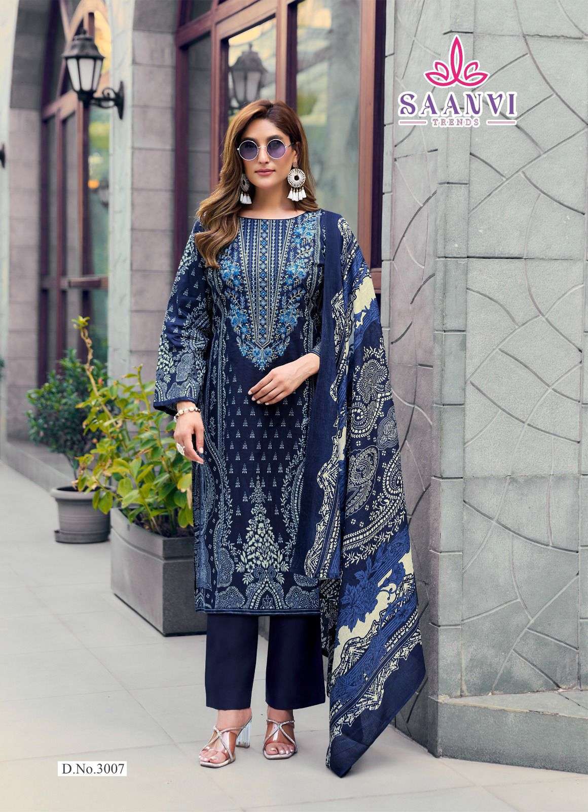 Saanvi Trendz Nusrat Vol - 03 Cotton Pakistani Suit - Amrah Wholesale