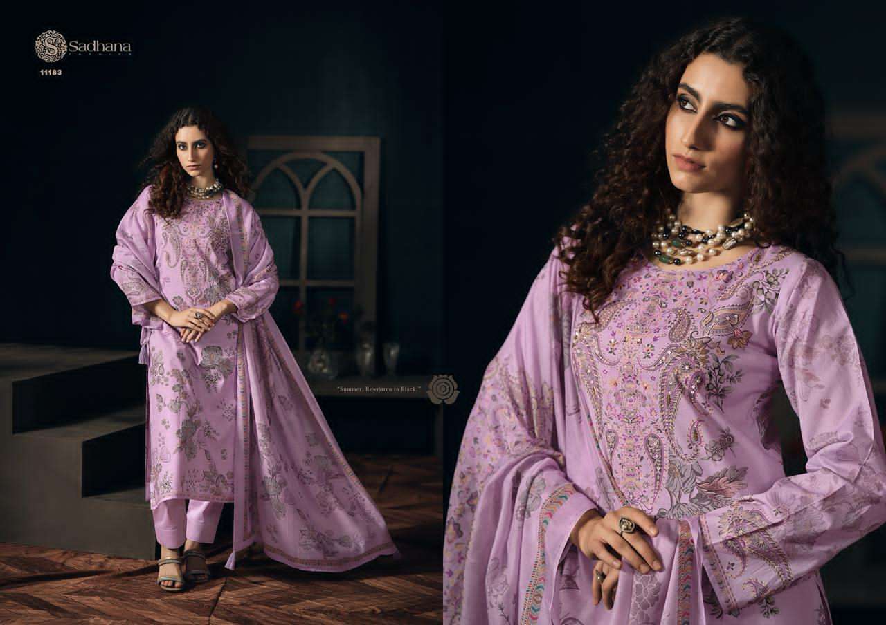 Sadhana Fashion Gulzar Vol 1 Pure Milanz Cotton Digital Printed Dress Material Wholesale Surat