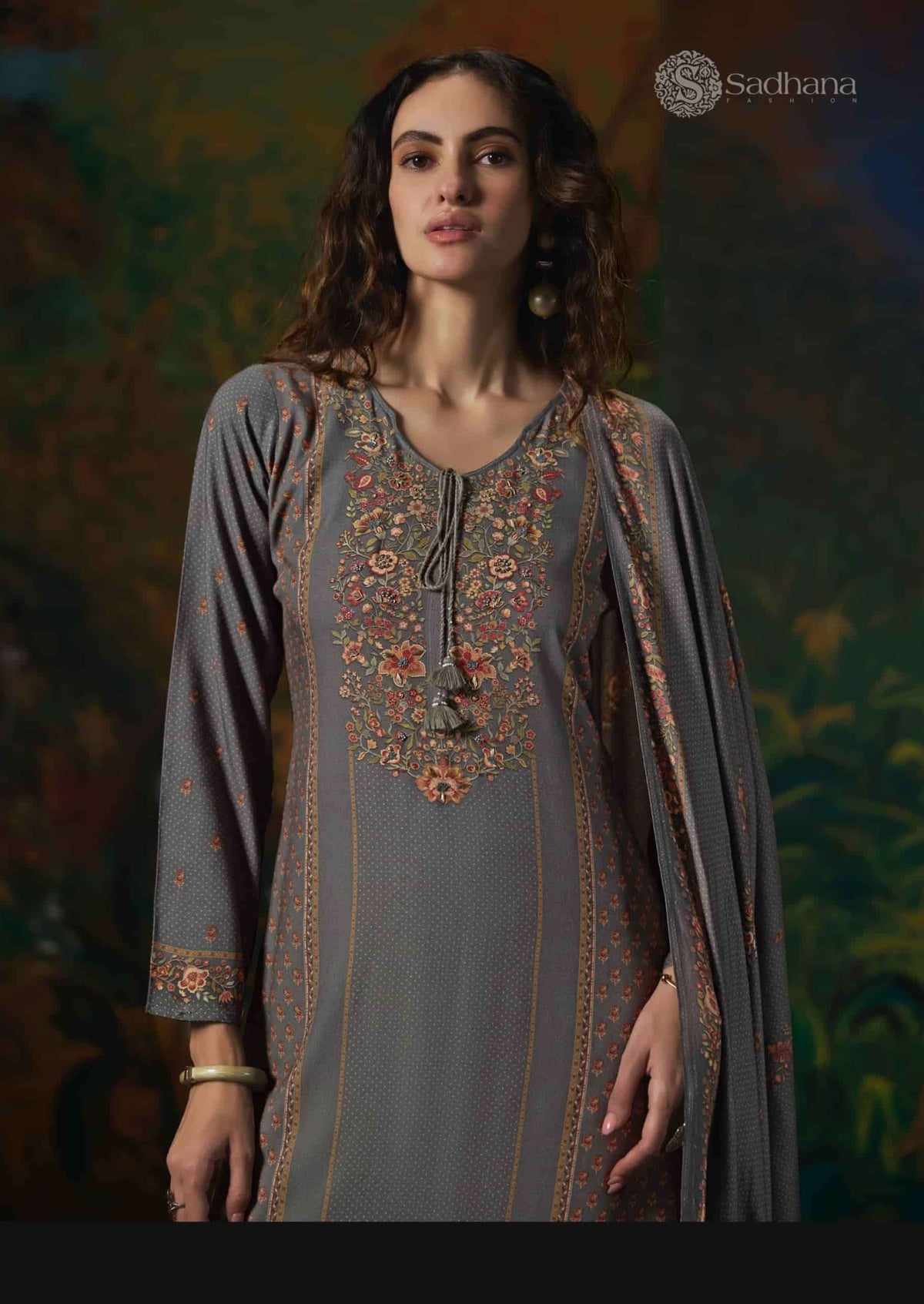 Sadhana Fashion Noor Pure Viscose Pashmina Digital Print Dress Material