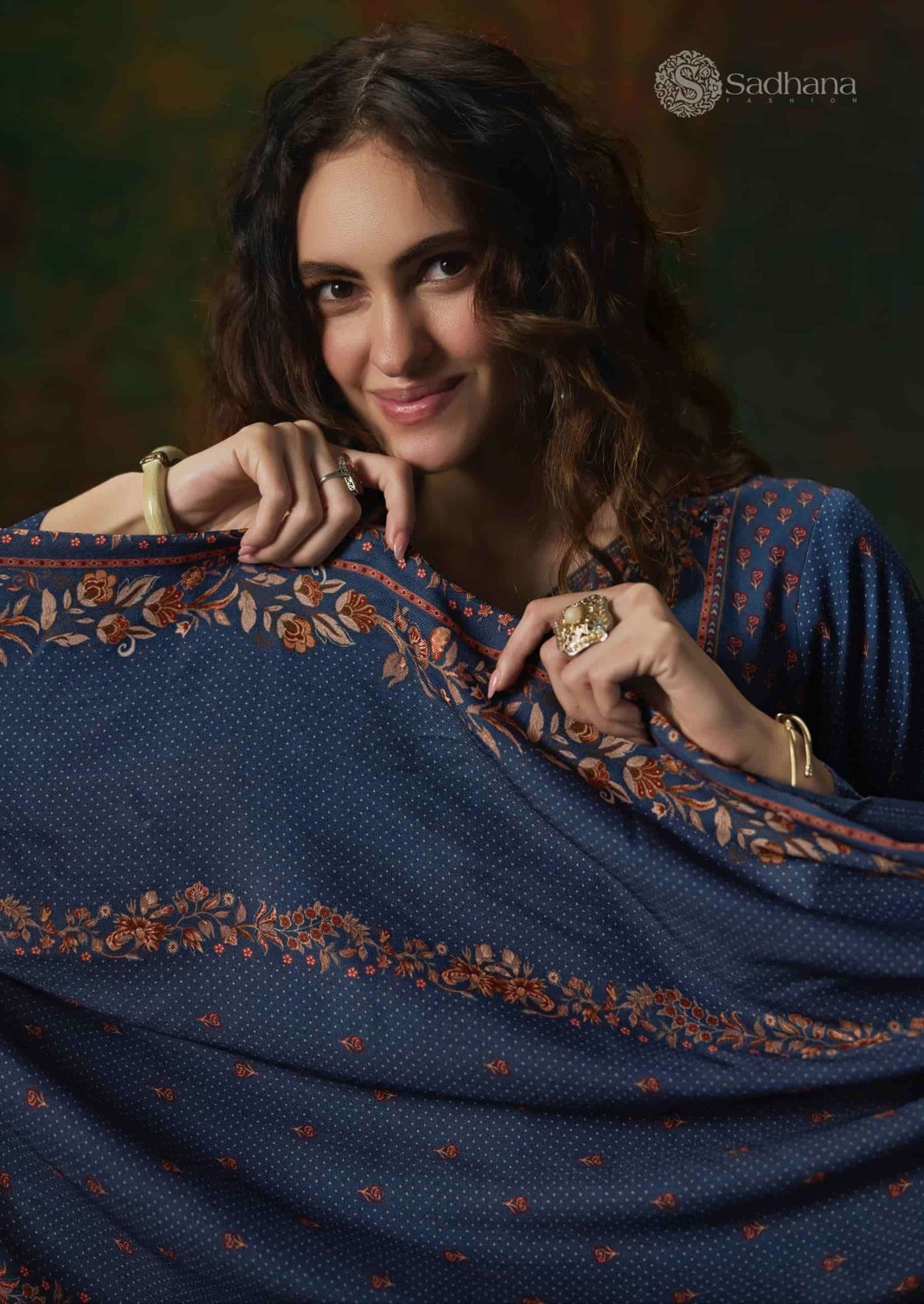 Sadhana Fashion Noor Pure Viscose Pashmina Digital Print Dress Material