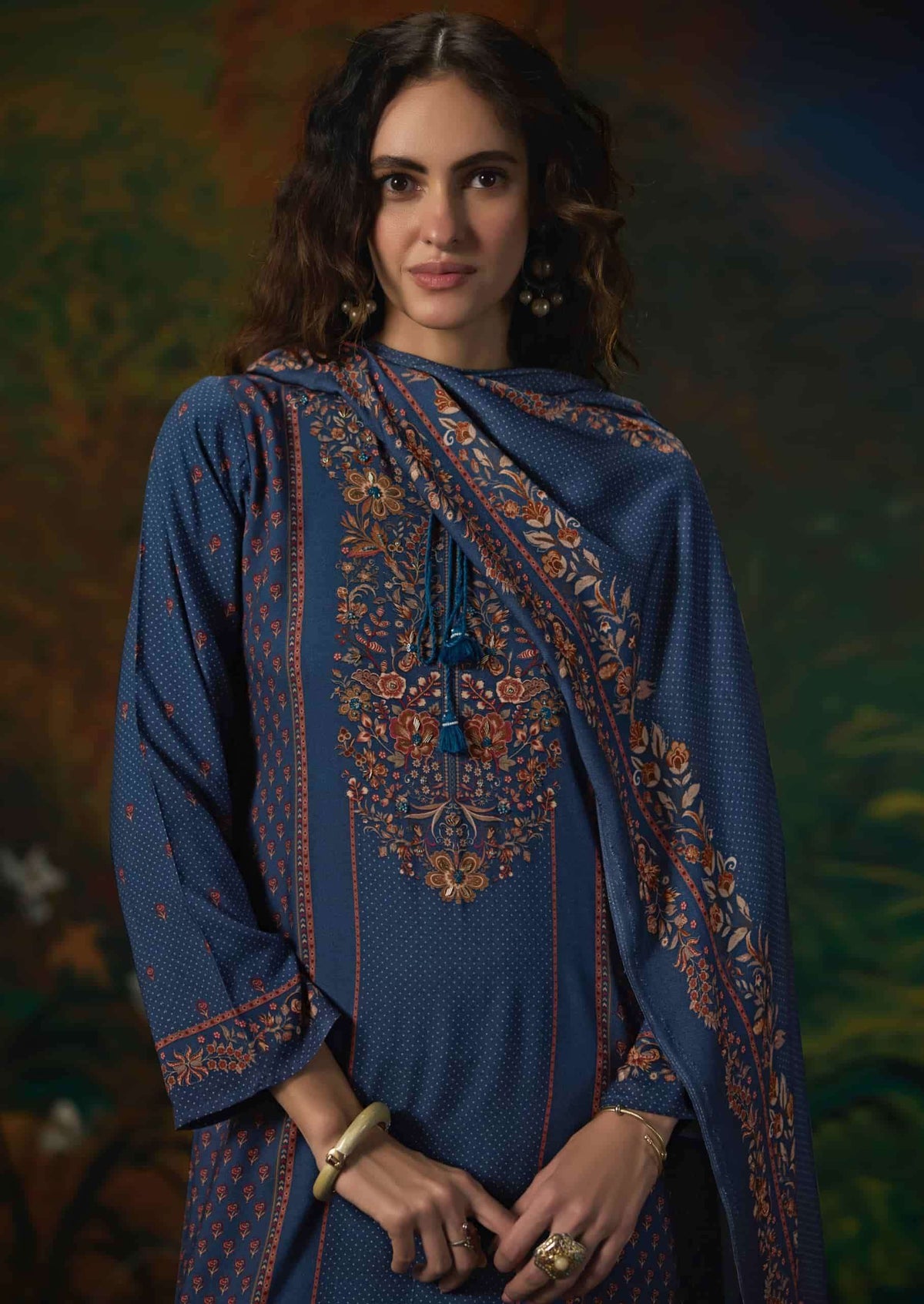 Sadhana Fashion Noor Pure Viscose Pashmina Digital Print Dress Material