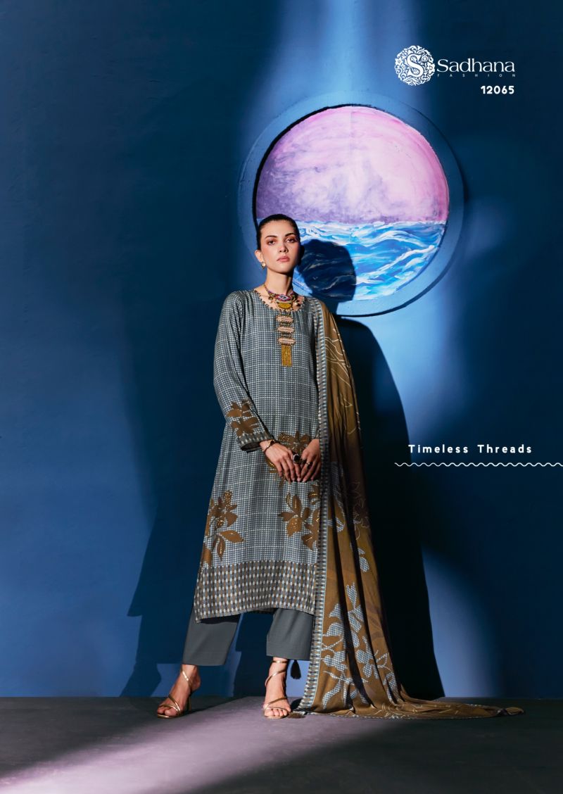 Sadhana Fashion Sadhana Celestial Weave Viscose Pashmina Dress Material