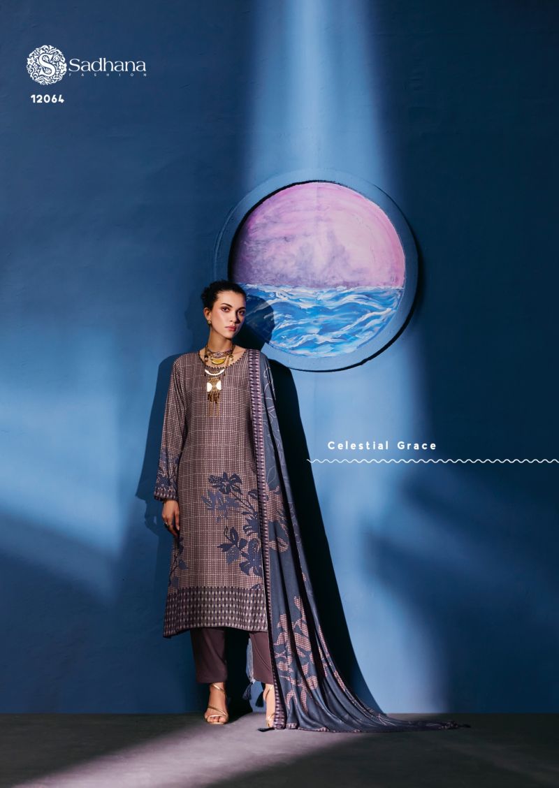 Sadhana Fashion Sadhana Celestial Weave Viscose Pashmina Dress Material