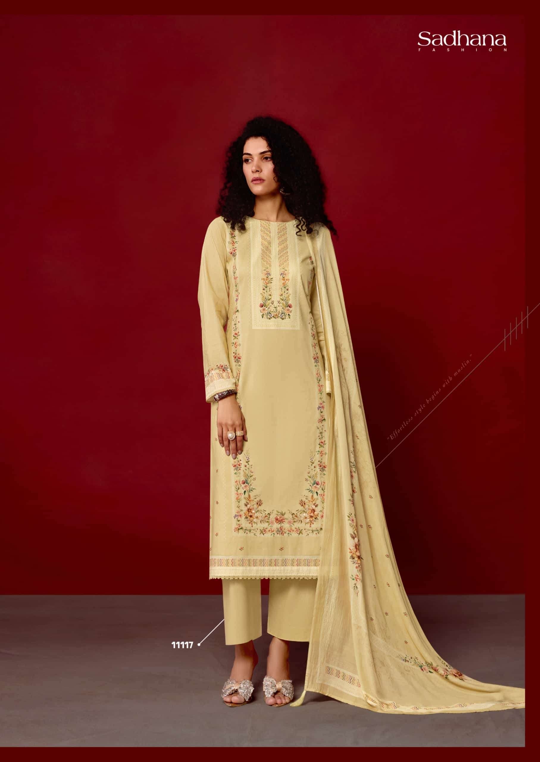 Sadhana Fashion Rosalina Milanz Cotton Dress Material - Amrah Wholesale