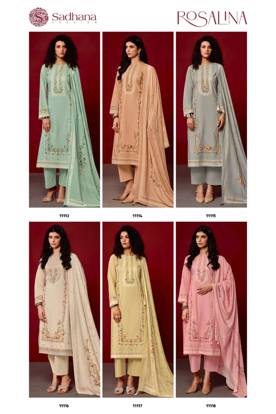 Sadhana Fashion Rosalina Milanz Cotton Dress Material - Amrah Wholesale