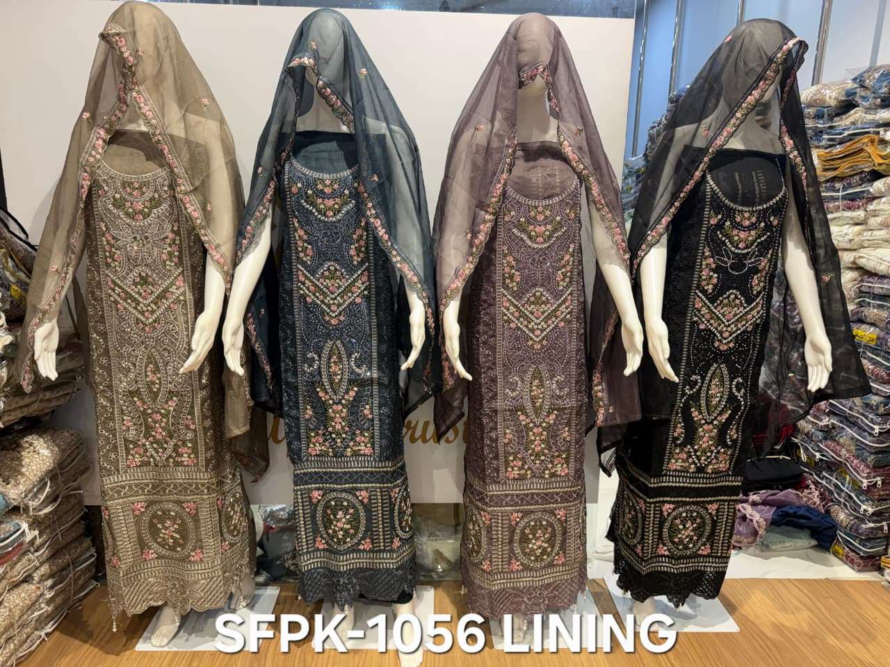 SAFA CREATION SFPK-1056 Organza Embroidered Pakistani Suit - Amrah Wholesale