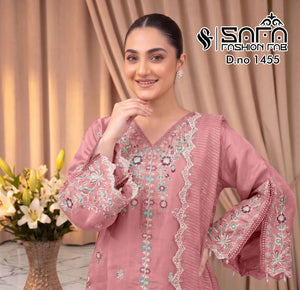 Safa Fashion Fab SF 1455 Stitched Pakistani Suit Set - Amrah Wholesale