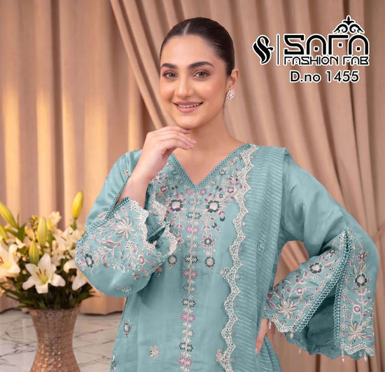 Safa Fashion Fab SF 1455 Stitched Pakistani Suit Set - Amrah Wholesale