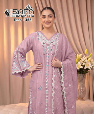 Safa Fashion Fab SF 1455 Stitched Pakistani Suit Set - Amrah Wholesale