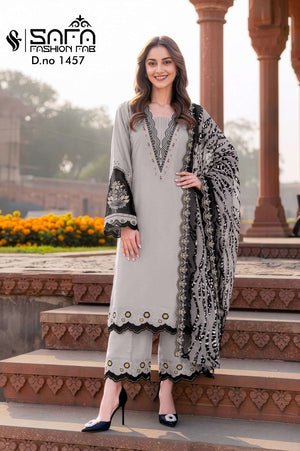 Safa Fashion Fab SF 1457 Soft Fabric Pakistani Suit Set - Amrah Wholesale
