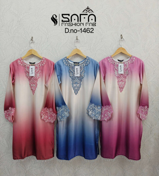 Safa Fashion Fab SF 1462 Heavy Soft Fabric Farshi Salwar Style Pakistani Suit - Amrah Wholesale