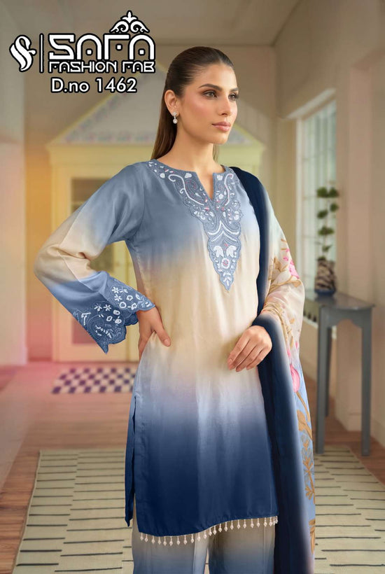 Safa Fashion Fab SF 1462 Heavy Soft Fabric Farshi Salwar Style Pakistani Suit - Amrah Wholesale