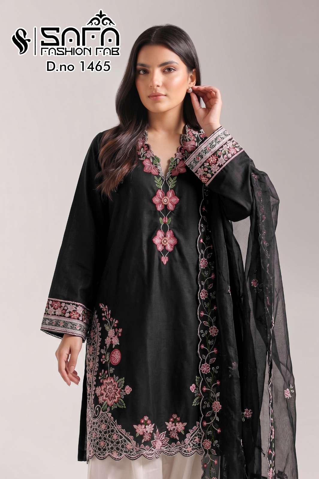 Safa Fashion Fab SF 1465 Pakistani Readymade Suit Set - Amrah Wholesale