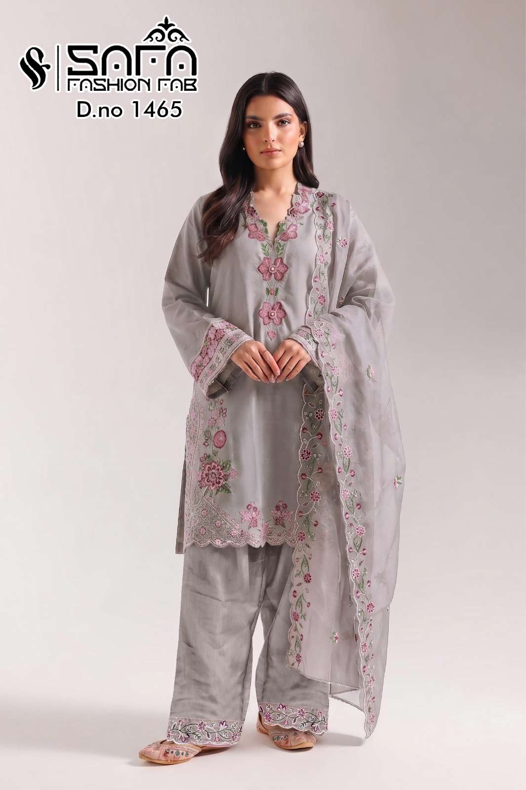 Safa Fashion Fab SF 1465 Pakistani Readymade Suit Set - Amrah Wholesale