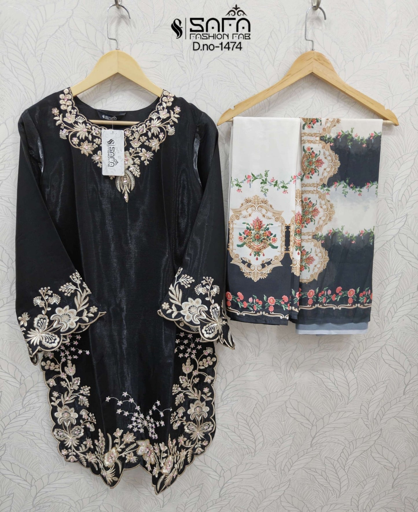 Safa Fashion Fab SF 1474 Soft Fabric Pakistani Suit Set - Amrah Wholesale