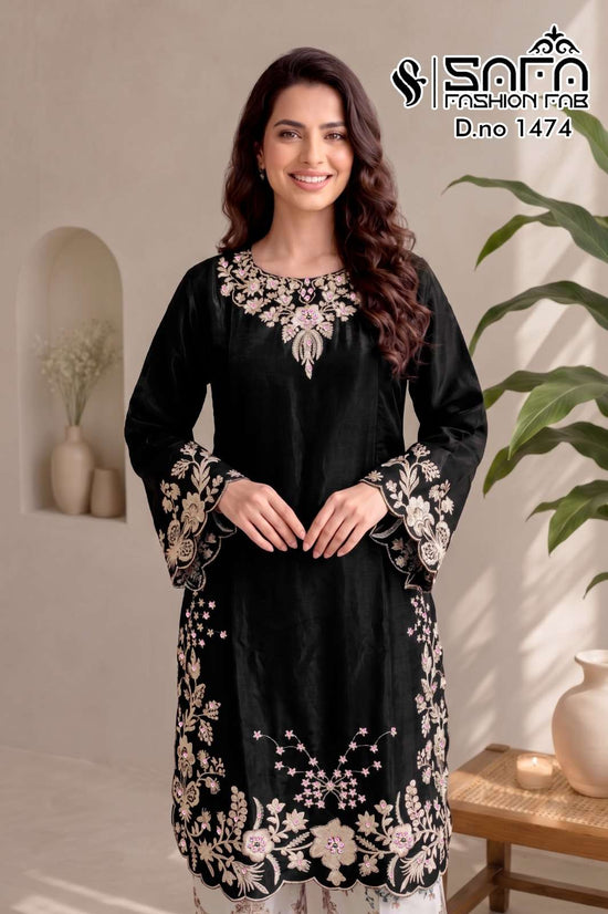 Safa Fashion Fab SF 1474 Soft Fabric Pakistani Suit Set - Amrah Wholesale