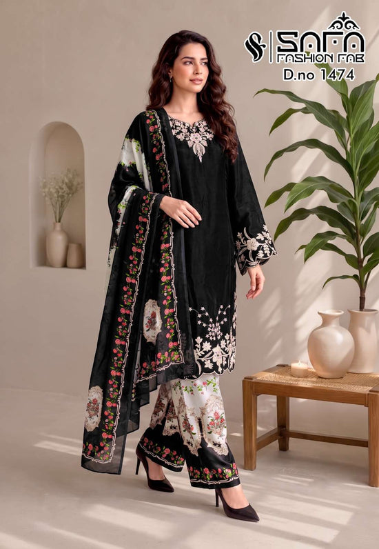 Safa Fashion Fab SF 1474 Soft Fabric Pakistani Suit Set - Amrah Wholesale