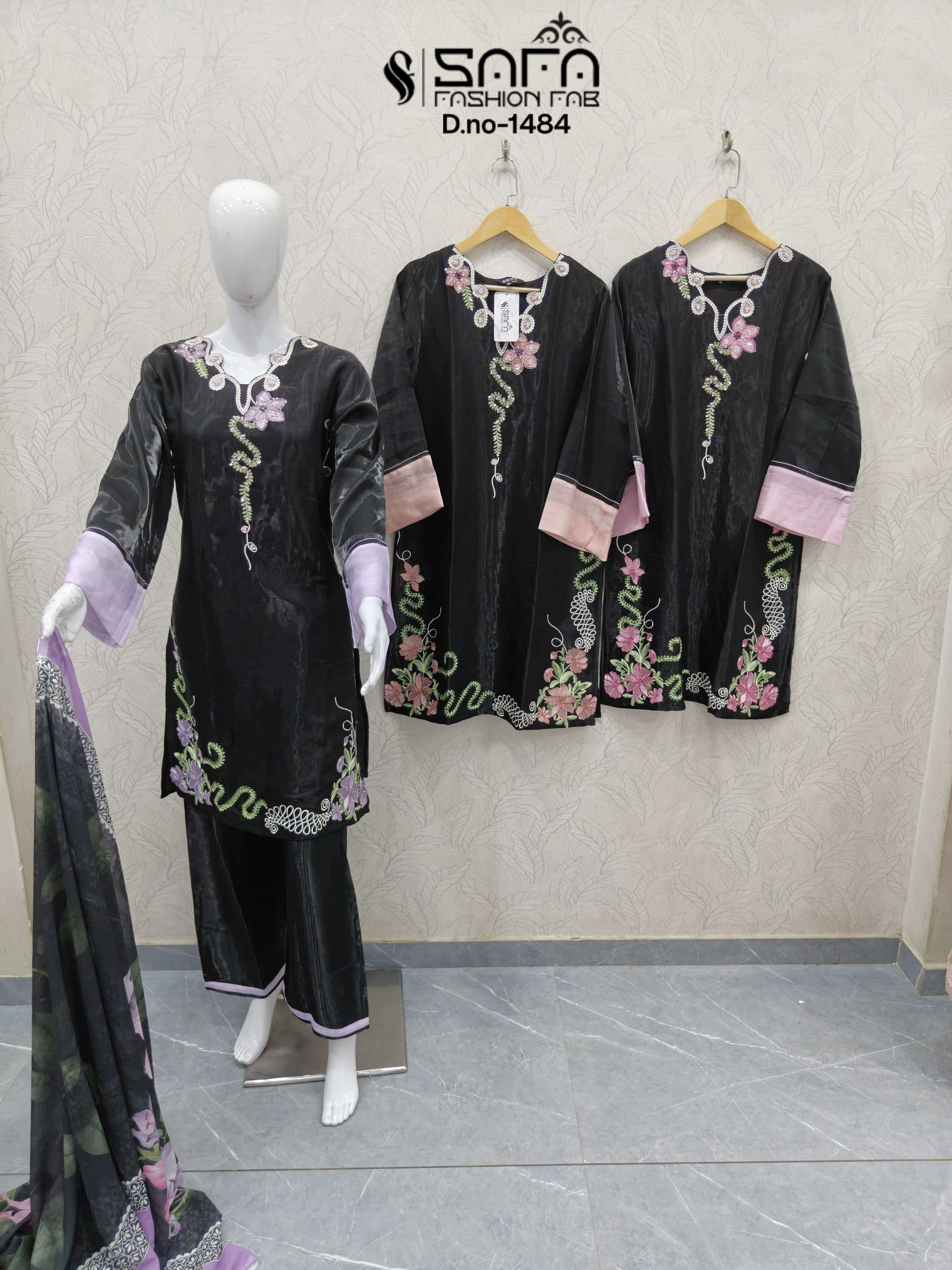 Safa Fashion Fab SF 1484 Stitched Pakistani Suit Set