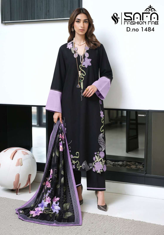 Safa Fashion Fab SF 1484 Stitched Pakistani Suit Set - Amrah Wholesale
