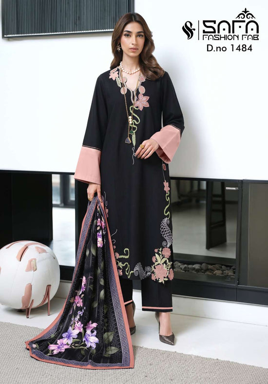 Safa Fashion Fab SF 1484 Stitched Pakistani Suit Set - Amrah Wholesale