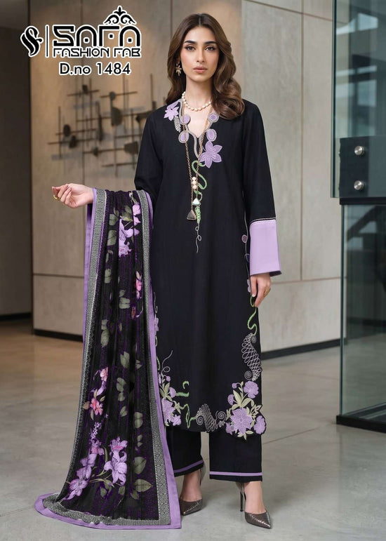 Safa Fashion Fab SF 1484 Stitched Pakistani Suit Set - Amrah Wholesale