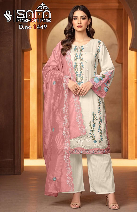 Safa Fashion SF 1449 Soft Mal Designer Pakistani Suit Set - Amrah Wholesale