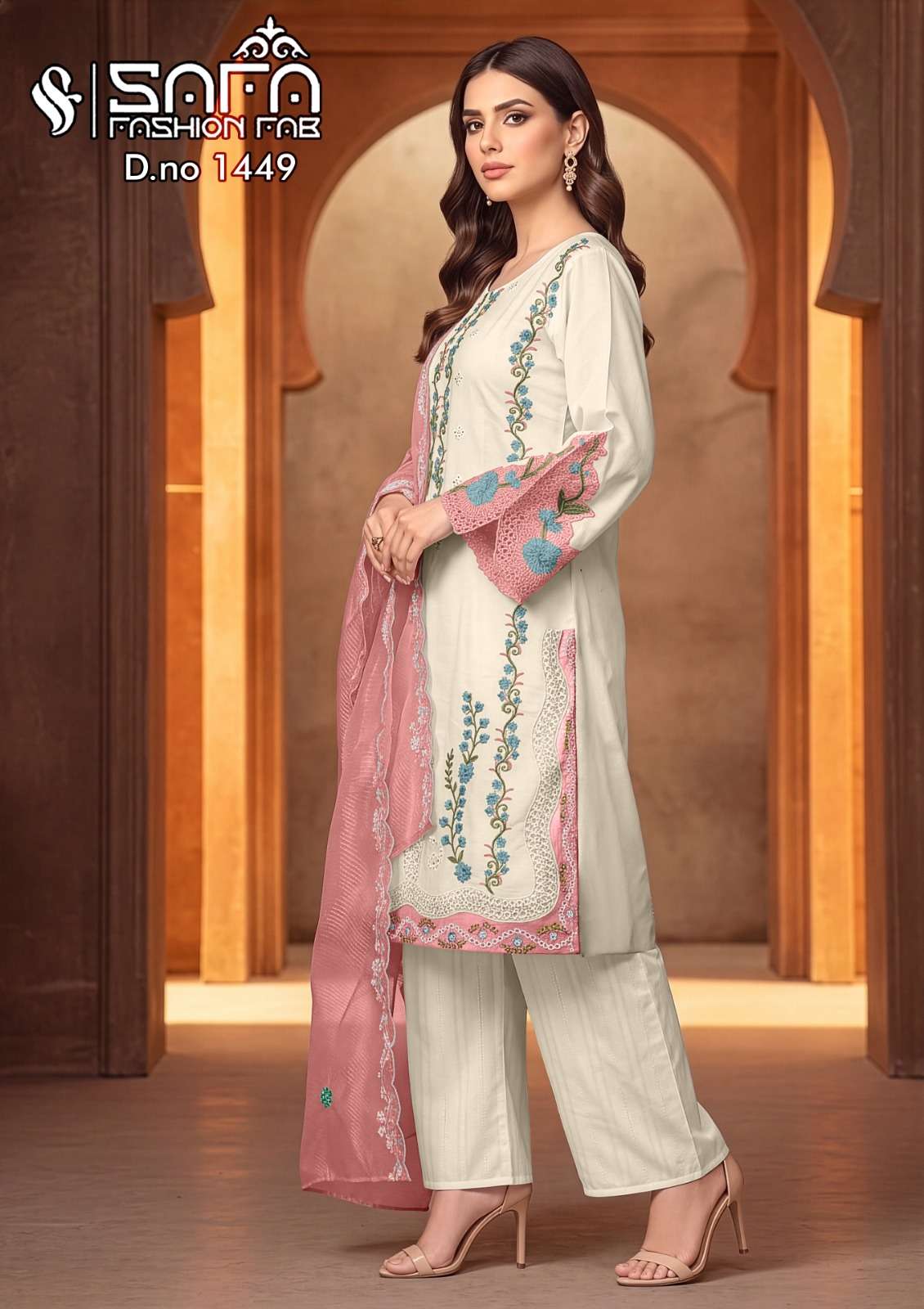 Safa Fashion SF 1449 Soft Mal Designer Pakistani Suit Set - Amrah Wholesale
