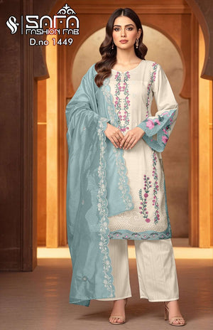 Safa Fashion SF 1449 Soft Mal Designer Pakistani Suit Set - Amrah Wholesale