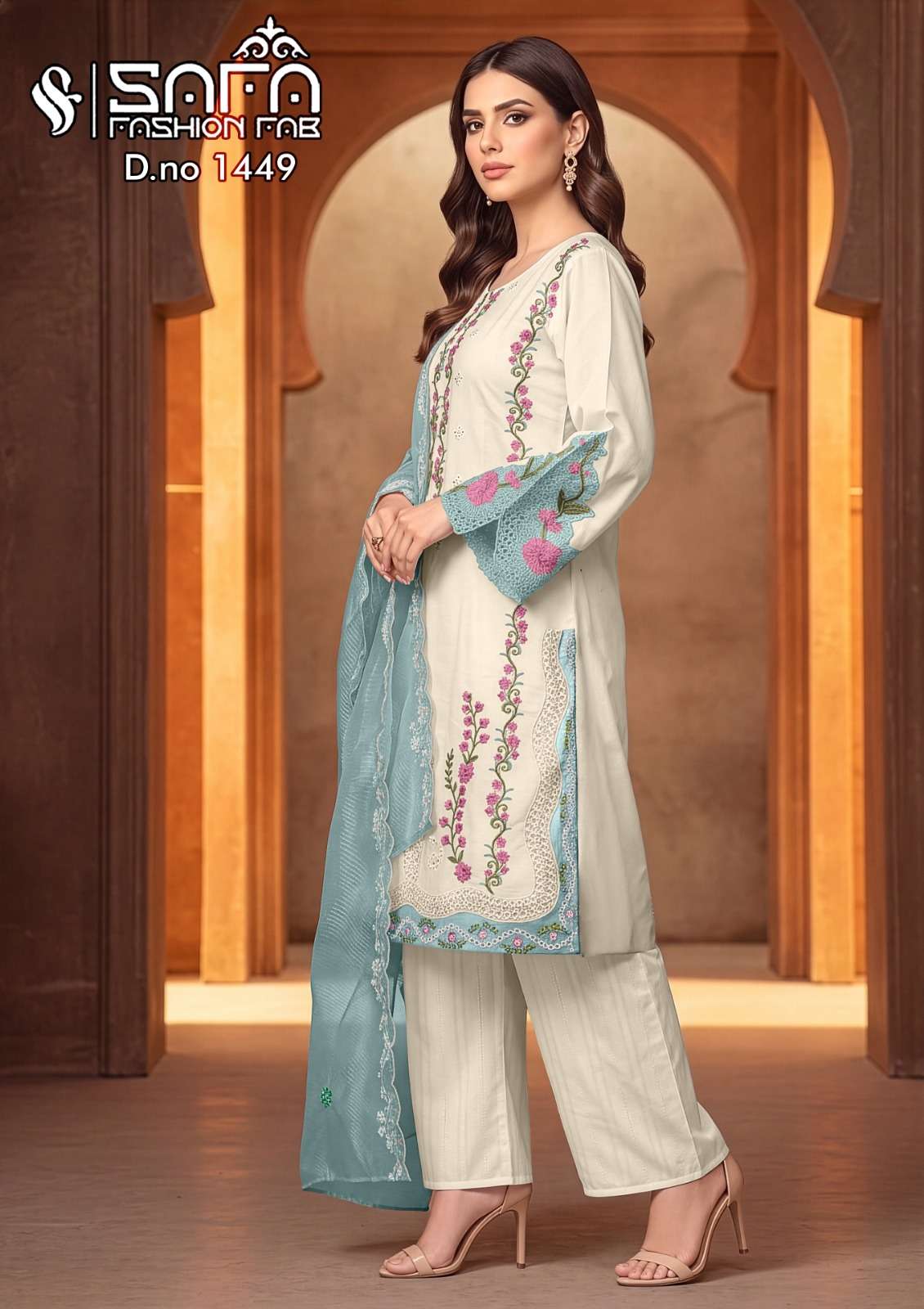Safa Fashion SF 1449 Soft Mal Designer Pakistani Suit Set - Amrah Wholesale