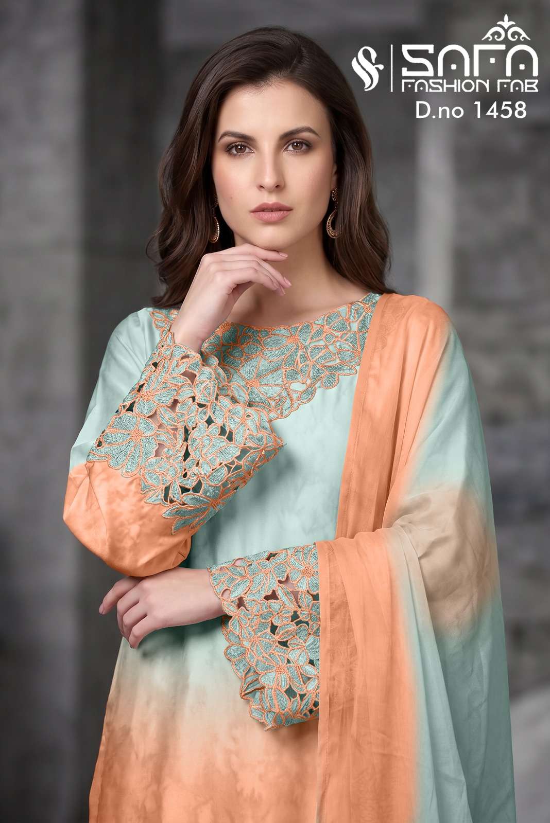 Safa Fashion SF 1458 Heavy Soft Fabric Pakistani Suit Set - Amrah Wholesale