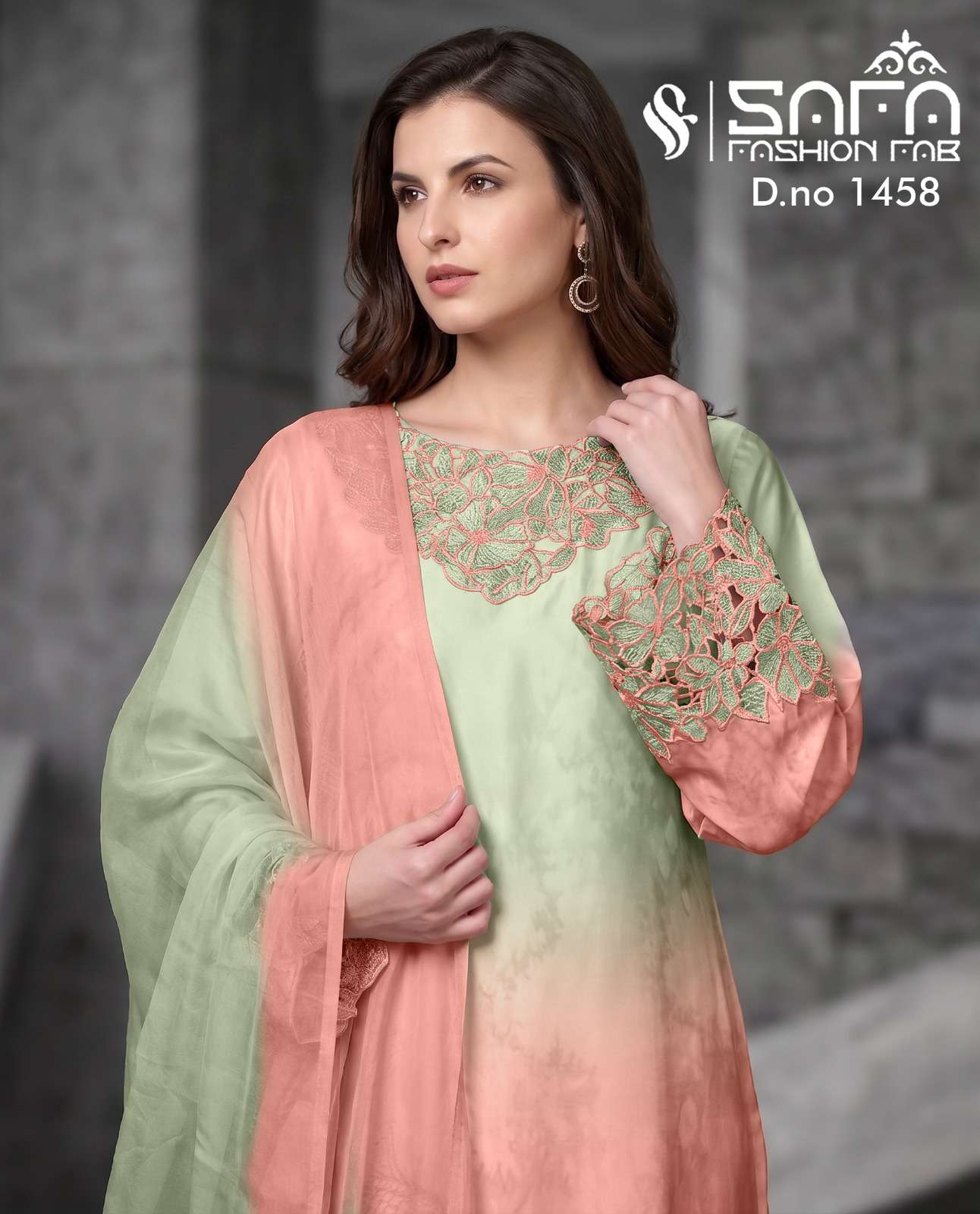 Safa Fashion SF 1458 Heavy Soft Fabric Pakistani Suit Set - Amrah Wholesale