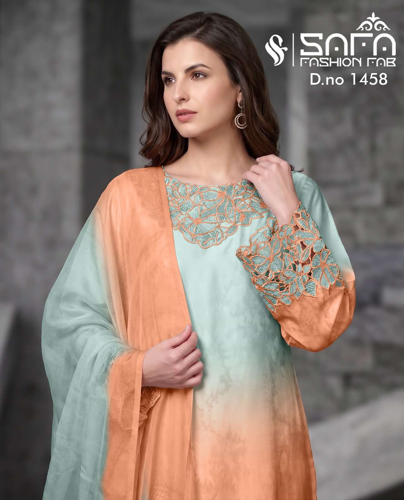 Safa Fashion SF 1458 Heavy Soft Fabric Pakistani Suit Set - Amrah Wholesale