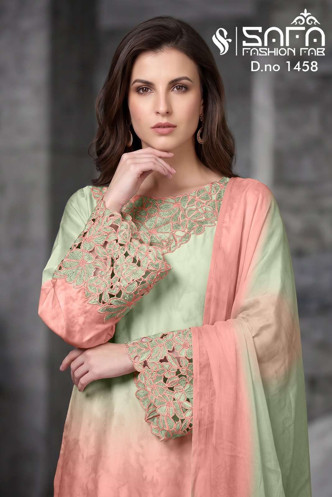Safa Fashion SF 1458 Heavy Soft Fabric Pakistani Suit Set - Amrah Wholesale
