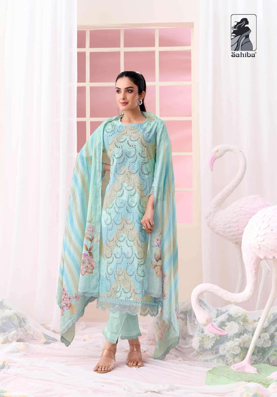 Sahiba Resham Art Premium Cotton Dress Material - Amrah Wholesale