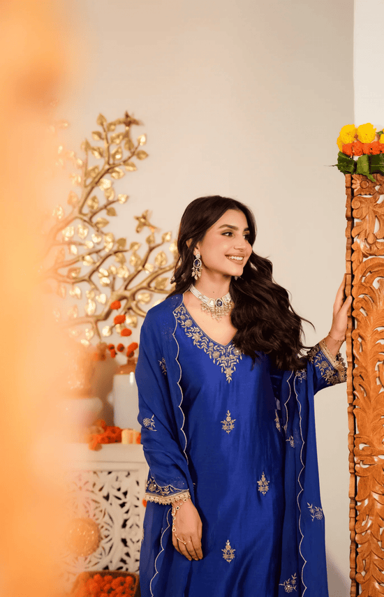 Sahiba Vol 1 Kurti Pant Dupatta Set - Amrah Wholesale