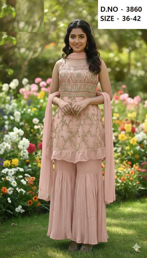 Saiyaara Sharara Set 3860