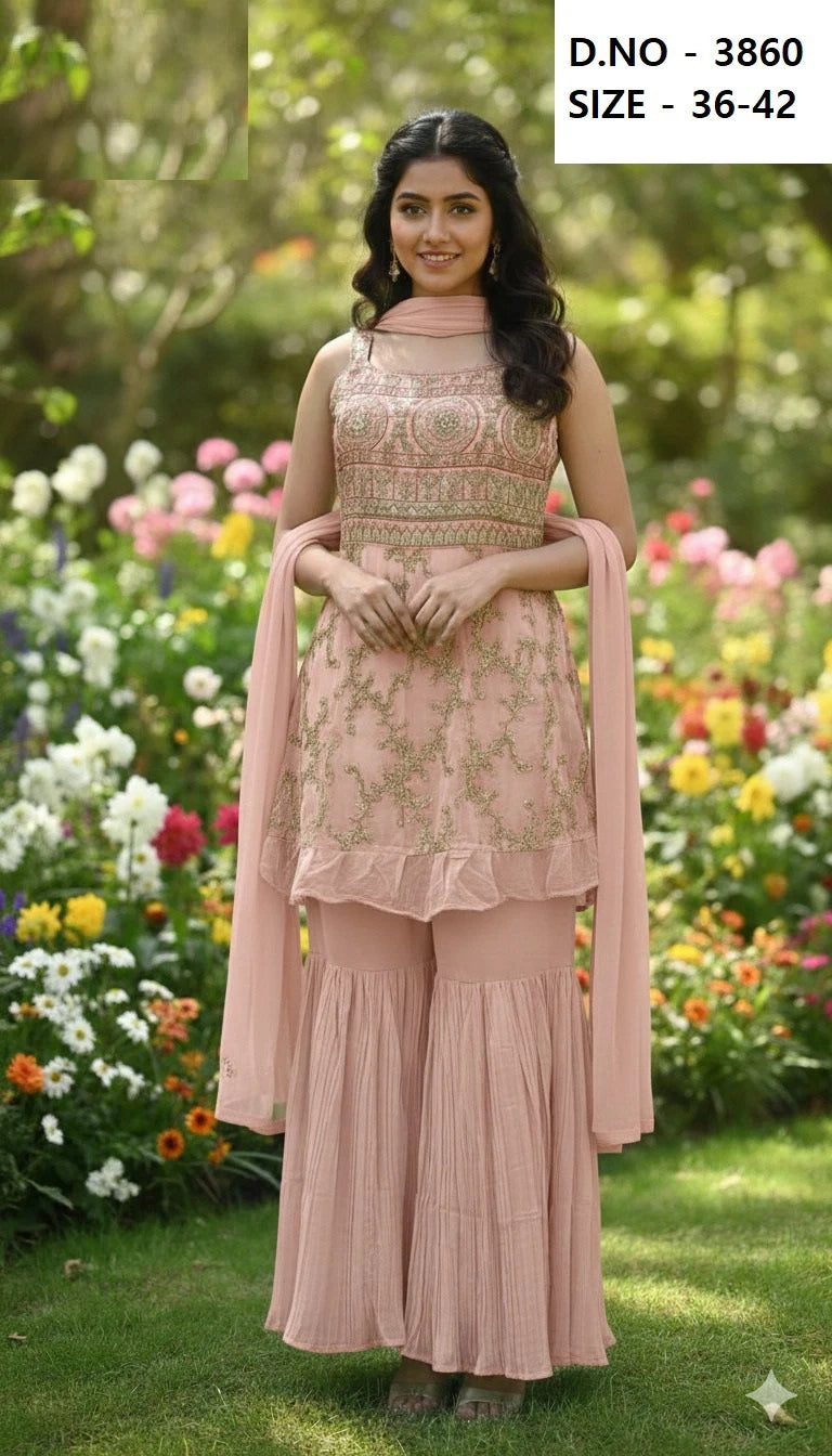 Saiyaara Sharara Set 3860